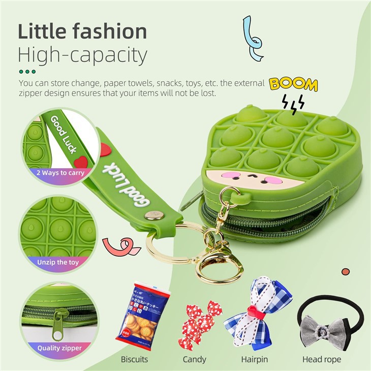 Silicone Coin Bag Keychain